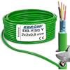 EBROM Cavo per bus EIB-Y (St) Y 2 x 2 x 0,8 mm, verde, cavo dati per installazione/bus per telecomunicazioni, molte lunghezze da 5 a 100metro