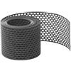 Fassadenprofile Griglia parapasseri per facciata 5 m x 180 mm nera - Griglia di gronda in PVC & nastro di ventilazione anti volatili - durevole, resistente alle intemperie, facile da montare, ideale contro i piccioni