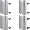 SOTECH 4 x SOTECH maniglia per porta balcone SEJA II alluminio grigio argento anodizzato 85 x 40 x 20 mm maniglia per porta patio