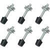 FMHXG 6PCS Viti a testa in gomma M5x47 Viti a testa in gomma Ferro zincato Acciaio al carbonio Toggle Clamp Assembly Toggle Clamp Tool