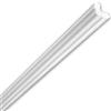 MASTERBRICO Cornici in Polistirolo per Soffitto e Pareti 20 metri | Cornici Polistirolo Decorative Bianche Verniciabili, Set 10 Barre da 2 Metri - Ideali per Quadri, Porte