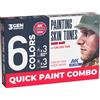 AK Interactive AK QUICK GEN + 3GEN Combo SET AK17526 PAINTING SKIN TONES (3x18ml + 3x18ml)