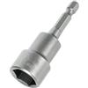 SENRISE Set di chiavi a bussola magnetiche con codolo esagonale da 15mm, per trapani, avvitatori e adattatori., grigio