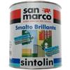 San Marco SINTOLIN SMALTO VERNICE BRILLANTE SINTETICO UNIVERSALE PER ESTERNO/INTERNO FUMO DI LONDRA 750 ML applicato sia su legno che su metallo preventivamente trattati.