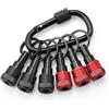 Generic 1 4 Hex Shank Lega di Alluminio Cacciavite Bit Holder Estensione Bar Drill Adattatore a vite Portachiavi portatile con Fibbia di blocco a sfera per Driver elettrici tenuti in mano
