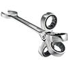 GENERICO CHIAVE COMBINATA 30 mm A CRICCHETTO TESTA SNODABILE PIEGHEVOLE CHROME VANADIUM