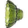Gatuida Paralume in Vetro a Forma di Fiore Verde da 17 Cm X 10 Cm, Copertura Paralume a Cupola per Lampada a Sospensione da Tavolo, Sostituzione Paralumi Floreali Design Vintage