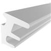 IWOFER Guarnizione Fermavetro universale in PVC. Bordatura ad incastro solo pressione per finestre balconi e infissi in alluminio. Facile da montare. UP ferma vetro. (UP5 Bianco, 5 metri)