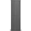 Monster Shop Radiatori Termosifoni in Acciaio Calorifero a Doppio Strato a Pannelli Piatti Riscaldamento Centralizzato Colonna Termosifone Orizzontale Radiatore a Parete - Grigio Antracite - 180 x 56 cm