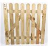 nextradeitalia 1 PZ Cancelletto per steccato in legno giardino e recinzione CM 100 X 100 H cancello in doghe esterno IMPREGNATO