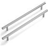 LONTAN-10 maniglia Armadio Porte Interne Cucina Cassetti Mobili 256mm Vintage Acciaio Inox Cameretta Box
