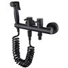 dRAGonFy Set Di Doccia, Kit Di Servizi Igienici Di Spruzzatore Bidadro Portatile a Parete Nera a Parete a Parete Calda Eda Bagno Bagno Bagno Bagno