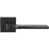 domino TIPO-QR BLACK - Maniglia per porta della camera, porta dell'ufficio, cantina e porta interna, in alluminio bronzo, maniglia per porta