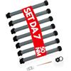 OWIJI Motore Elettrico Set da 7 Tapparelle 100 Kg Avvolgibile Silenzioso 50 Nm 205W Kit Montaggio Completo Casa Ufficio