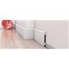 Eurodeco 10 battiscopa da 20 metri, colore bianco, materiale duro, decorazione da parete, pavimento, soffitto (DP4)