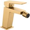 MICE COLLECTION IMEX BDAR025-2OC - Rubinetto monocomando bidet per acqua fredda/calda - serie ART (oro spazzolato)