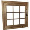 Home Idea Italia Home Idea Finestra in legno per casetta mis 81 x 81 cm con apertura laterale, Senza Plexiglass