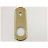 Ghidini PLACCA BOCCHETTA ROSETTA GHIDINI PER PORTA - PORTA BLINDATA OTTONE LUCIDO 61X179 CON FORO PER DEFENDER D 46-47 - ADATTABILE SU PLACCA DIERRE