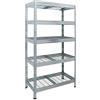 AR SHELVING - Scaffale S/T 5B, galvanizzato, 180 x 90 x 45 cm, colore: WIRE 90/45