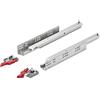 Gedotec Guide per cassetti ad estrazione totale 450 mm Guida sottopavimento con apertura a spinta | Guide telescopiche Matrix Runner UM A30 | Guide per cassetti in legno