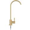 YWJFSA Rubinetto Per Acqua Potabile Rubinetto Lavabo Cucina Osmosi Rubinetti Per Lavelli Da Cucina Per Depuratore D'Acqua 1/4,Oro Spazzolato