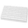 Eurodeco Pannelli in polistirene XPS, in puro polistirolo, rivestimento da parete leggero, 100 x 50 cm, moderni pannelli da soffitto, decorazione da parete, facile da montare, colore bianco, XL16 m², 32 pezzi