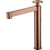 IMEX BDC033-3ORC OLIMPO Monomando Lavabo Alto Oro Rosa Cepillado