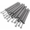 Marke Set di tasselli a montaggio rapido con viti a testa svasata 8,0 x 140 mm, 100 pezzi | Tasselli per calcestruzzo cellulare, tasselli a impatto, tasselli per chiodi, tasselli in plastica, tasselli a