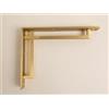 Brass bee Staffe in ottone massiccio Art Deco in ottone satinato | Scaffalature in ottone massiccio massiccio massiccio | Venduto singolarmente