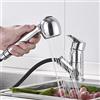 ZPSPZ Miscelatore Cucina Sottofinestra, Rubinetto Cucina Telescopico Girevole Ottone Rubinetto da Cucina Sottofinestra-Cromo