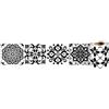Dostear Bordi Greche Pannelli Adesivi Bordo Adesivo per Pareti Striscia Adesiva Muro Decorativa Greca Adesiva per Parete Motivo Nero 10cm X 240cm