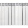 Fondital V710AM04410 Radiatore in alluminio pressofuso Exclusivo D3, Interasse 600 mm, 10 elementi, bianco