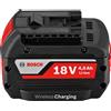 Bosch Professional GBA 18 V 4.0 Ah MW per C Wirless Charging batteria di ricambio, 1600 a00 C42