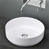 Mai & Mai Lavabo da Appoggio 31x31x11cm, Lavandino Bagno Brüssel203 in Ceramica con Nano Rivestimenti inclusi, Bianco