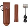 BestAlice Trapano per Coclea a Mano per Legno, Strumento per Coloni Bushcraft Chiave per Coclea a Mano di Sopravvivenza, Punta per Coclea per Legno, Chiave a Coclea per Legno Manuale con Custodia in P