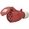 MAURER Presa Mobile Industriale 380V 16A 3P+T IP44 Rossa Maurer