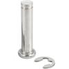 Generic M8 M10 M12 Testa piatta con perno scanalato Anello di fissaggio posizionamento perno cilindrico Acciaio inossidabile 304 (M10 x 50-1 pz)