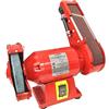GrecoShop Smerigliatrice da banco/Mola pietra fine + nastro abrasivo 150mm 200W