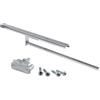 Gedotec Portasciugamani | H6008 | Portasciugamani estraibile a 1 braccio estensibile | 1 pezzo | Lunghezza portasciugamani 465 mm in cromo lucido