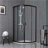 Arredo Stock Box doccia semicircolare nero opaco (90x90x190 cm)