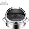 Generico 50 80 100 120 150 180 200mm Griglia Aerazione, Griglia Ventilazione Rotonda in Acciaio Inox 304, Tappo di Ventilazione for Esterni con Maglia Fine, per Cucina, Bagno, Parete(150mm/5.9in)