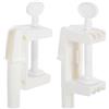 HAMPPLIES Morsetto da Tavolo Regolabile in Abs Bianco, Portatile Staccabile per Stand per Palloncini e Clip per Archi, per Eventi e Superfici Varie, Confezione 2 Pezzi