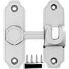 Generic Serratura per porta scorrevole, serratura per porta a zanzariera, robusta chiusura di sicurezza, bulloni di sicurezza, chiusura della porta, chiusura scorrevole da garage con 4 viti, 1 colla