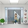 TTMLED Zanzariera Magnetica per Porte, 50x160cm Tenda Magnetica Zanzariera Porta, Nessun Attrezzo Richiesto, Facile da Installare, Adatto a Bambini e Animali Domestici (Nero)