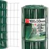 Lun Fix Rete Metallica per Recinzioni 80cm x 10m, Maglia 100 x 50 mm Ø 2.2 mm, Rete Elettrosaldata Zincata e PVC Verde, Plastica Resistente per Esterni, Recinzione Giardino Esterno e per Animali, Lun Fix