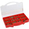 Connex DP8500084 - Set viti per pannello truciolare, attacco Pozidriv PZ, a testa svasata, 900 pezzi, colore: Giallo zincato
