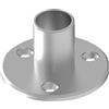 Sellon24® Flangia a pavimento in acciaio inox, tubo rotondo, Ø 42,4 mm, ringhiera, pali flangia, tubo in acciaio inox, flangia a a pavimento, da incollare, supporto per pali V2A 1946.242