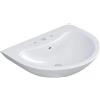 Barbottina Lavabo in ceramica bianca serie orchidea, Larghezza 60 cm
