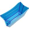 Queeucaer Vasca da bagno pieghevole per adulti, 80 cm, per piccoli bagn| vasca da bagno portatile pieghevole da appoggio blu