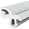 Seiletech.de Guarnizione per finestra, S-1560, finestra aluplast PVC in gomma, grigio, Guarnizione profilata, Guarnizione in gomma per finestra in plastica 25 m 1 m 18 m